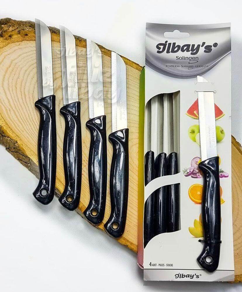 Ilbay's Obstmesser [4er Pack] – Hochwertige Solinger Messer für Obst und Gemüse